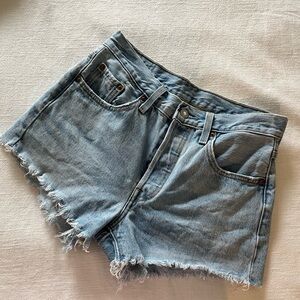 Levi's Light Blue Jean Shorts (2.5" inseam)